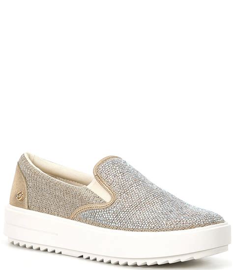 michael kors embellished slip on sneakers|michael kors emmett sneakers.